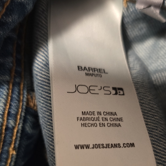 Joe's Jeans Light Blue Distressed Barrel Fit Denim Jeans Size 28 - Picture 11 of 12